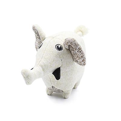 China Popular Custom Plush Elephant Toy Stuffed Dog Sound Soft Stocked Interactive Pet Chew Toys for sale