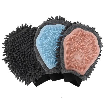 China Viable Multiple Use Pet Finger Sweep Easy Use Soft Hair Removal Pet Grooming Effective Cleaning Brush for sale