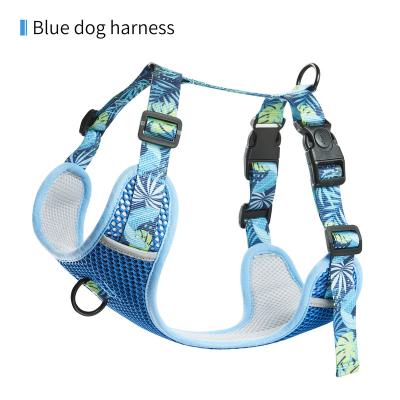 China Reflective Whole Set Dog Leash And Harness Walking Sets Harness Factory Series Paint Adjustable Dog Harness for sale