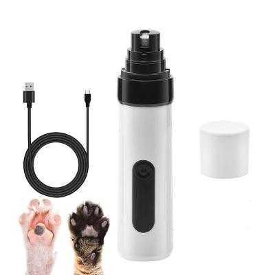 China Wholesale Soft Stocked Paw Cleaning Pet Nail Grinder Durable Adjustable Pet Nail Cutter 2 Speeds for sale