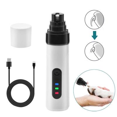 China New Design Pet Nail Cutter Rechargeable Low Noise Rechargeable Speeds Stocked Adjustable Pet Nail Grinder for sale