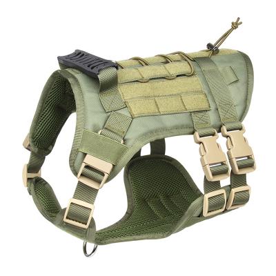 China Reflective Tactical Training Dog Leash and Harness Walking Sets Invest Harness Oxford Cloth Dog Harness for sale