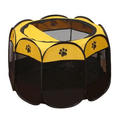 China Breathable Cat Playpen Houses Portable Pet Cages Breathable Mesh With Zipper Top 600D Oxford Pet Cover for sale