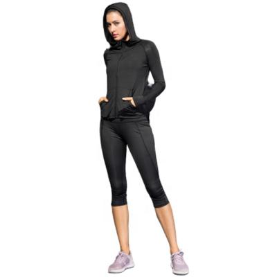 China Outdoor Fitness QUICK DRY QUICK DRY Oversized Fleece Rise Running Hoodie Windproof Zipper Up Slim Fit Jackets With Pockets for sale