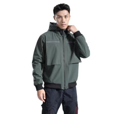 China Winter Waterproof QUICK DRY Design Gym Clothing Hooded Fitness Jacket For Men for sale