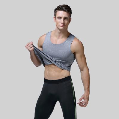 China QUICK DRY QUICK DRY Men's Sport Wear Fitness Work Out Sublimation Fitness SportsTraining Vacuum Bodybuilding Round Neck Tank Tops for sale