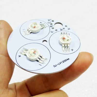 China New Aluminum Printed Circuit Board Led Aluminum PCB Round 1.6mm RGB for sale