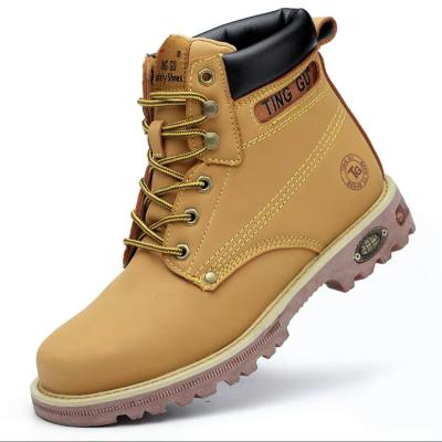 China 2021Hot Sale Steel Toe Shoes Industrial Protective Breathable Work Boots Casual Training Steel Toe Safety Shoes For Shop Winter for sale