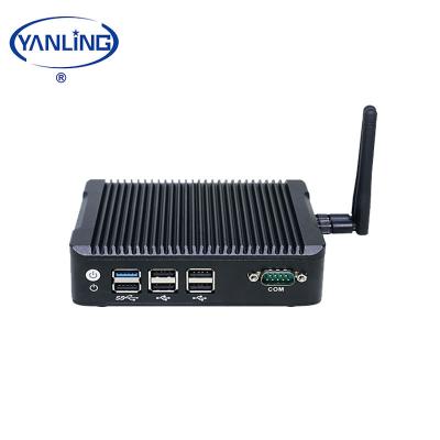 China For Business Quad Core J1900 Mini PC Barebone 2 Ethernet Fanless With 6 USB Ports for sale