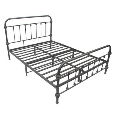 China Other Steel Tube King Used Size 2020 New Size Metal Free Sample Designed Double Bed for sale