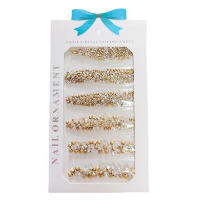 China Professional design 3d nail art nail art rhinestones wholesale volume glass quality guaranteed for sale