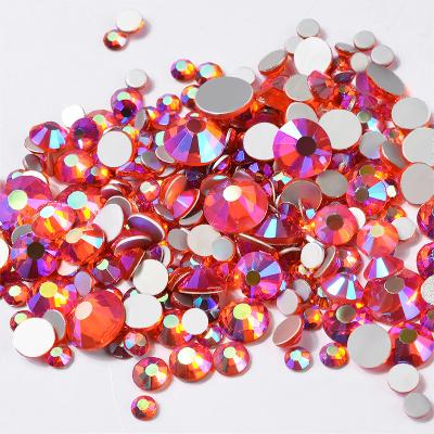 China Misscheering Elegant Hyacinth ab Color Non Glossy Hotfiix Glass Nail Art Rhinestones Flat Back Stones Charm Design Nail Decorations for sale