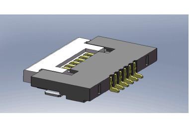 China 0.5mm Pitch FPC Connectors Height 1.5mm Front Lock Flip ZIF FPC Test Connector ISO for sale