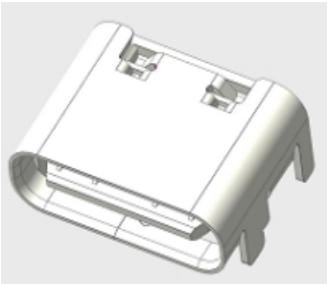 China Short Type USB Connectors 16 Pins Type C Female Connector 4 Feet Insert for sale