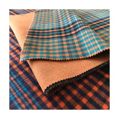 China Breathable Unique Design Hot Selling Breathable Check Double Faled Woolen Fabric for sale