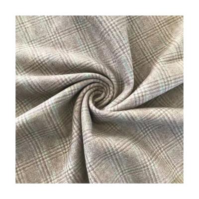 China Custom Made College Style Wool Fabric Plaid Fabrics Cotton Spandex Check Breathable 100% Fabric For Women for sale