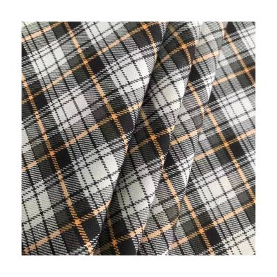 China Breathable Fashion 100% Pure Wool Cotton Fabric Breathable Checked Yarn Dyed Check Fabric for sale