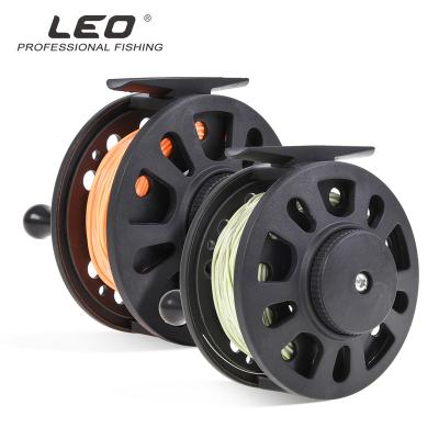 China ABS LEOFISHING Fly Reel and Line Main Line Taper Leader For Fly Holder Combo Set Fishing Fishing for sale