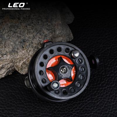 China ABS LEOFISHING Ultralight Ice Fly Fishing Reel Winter Fishing Tackle Durable Fly Fishing Reel for sale