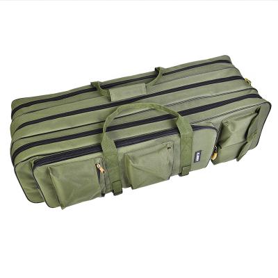 China UNIVERSAL Rod Reel Organizer Fishing Pole Gear Tool Cases Carrier Two Layer Durab Fishing Tackle Storage Bag Large for sale