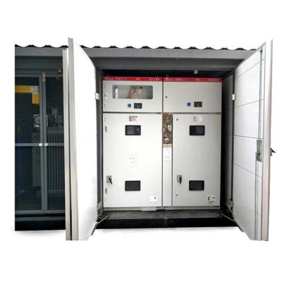 China Electronic Equipment Energy Saver Prefabricated Transformer Substations Package Kiosk Substation 11kV Compact Box Shaped Prefabricated Substation for sale