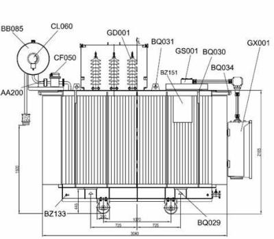 China Power 100 KVA 3 Phase Transformer High Voltage Transformer Porcelain Oil Immersed Transformer for sale