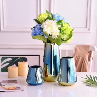 China Colorful Bottle Stocked Art Vase Cheap High Quality Ceramic Home Table Decor Vases Vase For Office Wedding for sale