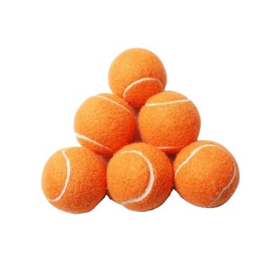 China Customized Orange Wool Felt Logo Mini Tennis Ball Balls For Wholesale for sale