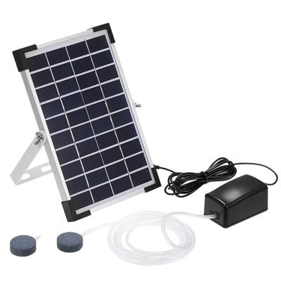 China 5W Solar Oxygen Pump Fishing With Outdoor Solar Pump Aquarium Oxygen Culture Bracket Fish Oxygen Pump for sale