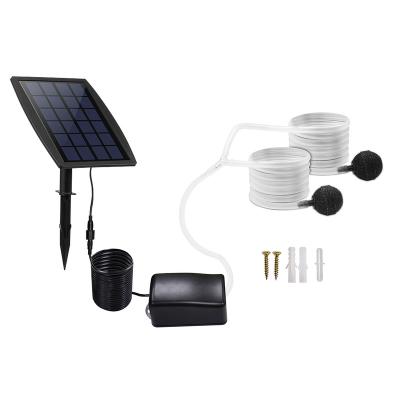 China Fishing Solar Oxygen Pump Aquarium Oxygen Plug-in Oxygen Pump Solar Power Storage Intermittent Solar Pump for sale