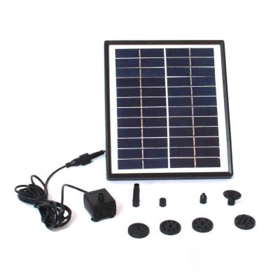 China With Disc Floating 12v5w Solar Fountain Bird Feeder Low Pressure Water Pump Solar Shower 1205 for sale