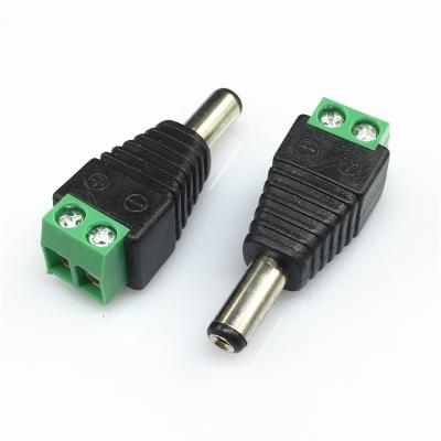 China 5.5x2.1 Male Female Connector No Screw Terminal Solder Adapter Terminal Block DC5521 for sale