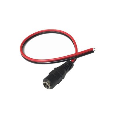 China Consumer Electronics Male To Female DC Power Jack 5.5x2.1mm Extension Connector Cable 5.5 2.1 For CCTV Etc. with switch for sale