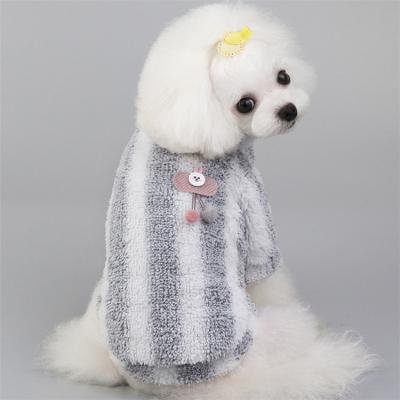 China Cherry Accessories Viable Pomeranian Poodle Bichon Dog Clothes Winter Fleece Fabric Pet Clothes for sale