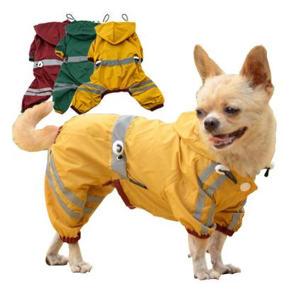 China Outdoor Comfort Durable Four Legs Coat Empty Dog Rain Clothes Waterproof for sale