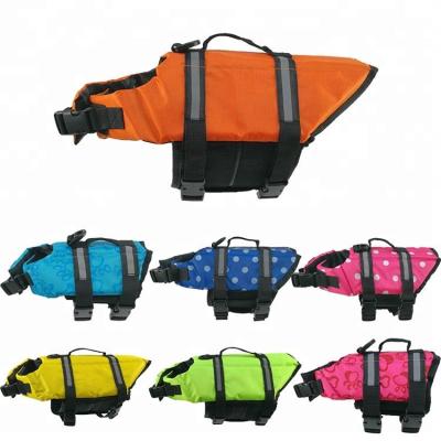 China Viable Adjustable Swimsuit Preserver Dog Seat Belt Reflective Dog Life Vest for sale