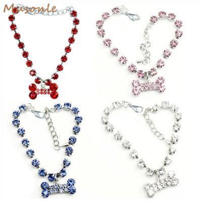 China Viable Fashionable Dog Rhinestone Collar Jewelry Accessory Necklace For Cat for sale