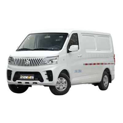 China Ruixing Em60 2022 2 Door 2 Seats 70kw EV Pure Electric Vans Fabric Van Transporter Flat Top Side for sale