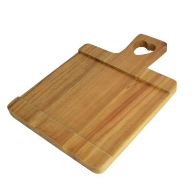 China Disposable Acacia Paddle Wood Cutting Board for Kitchen Cutting Plate with Handle Charcuterie Cheese Pizza Serving Tray Board Wood for sale