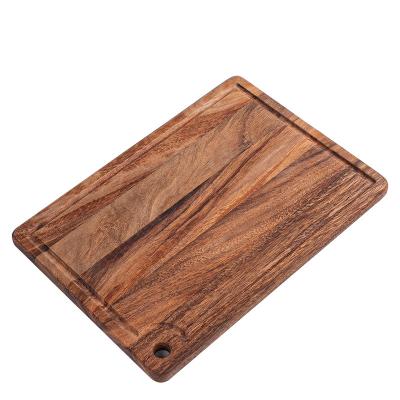 China Double Side Kitchen Disposable Wooden Cutting Plates Black Walnut Using Breadfruit Cutting Board for sale