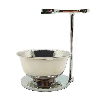 China Wholesale Hot Brush Shaving Barber Stand Shaving Set Razor Set Factory Sale Metal Razor Holder Stand for sale