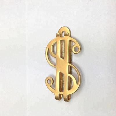 China custom europe metal silver clip/metal folding silver clip/cheap unique gold silver clip for sale