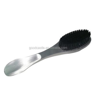 China Horn and shoe brush clothes dust brush aluminum alloy shoe horn and shoe brush clothes dust brush for sale