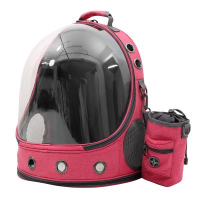 China Sustainable Hot Selling Transparent Portable Breathable Dog Bag Pet Bag Backpacks Out Carrier for sale