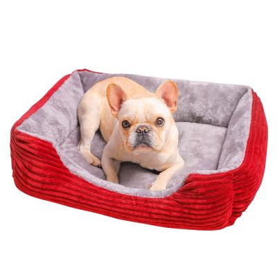 China Wholesale Washable Luxury Pet Bed Sofa Warm Dog Nest Large Rectangle Pet Heating Beds for sale