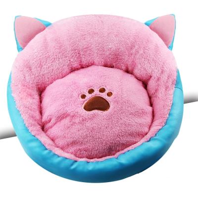 China Wholesale Viable Cute Design Cat Bed Warm Washable Anti-skid Pet Sofa Bed Waterproof Pet Bed for sale