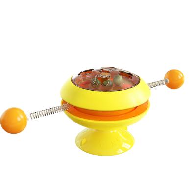 China Viable Lighter Funny Toy Kitty Toy Turntable Cat Interactive Factory Price Pet Toys With Catnip Ball for sale