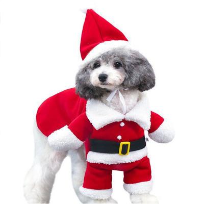 China 2021 Newest Stocked Christmas Pet Costume Cute Comfortable Winter Soft Pet Clothes For Medium Large Dogs for sale