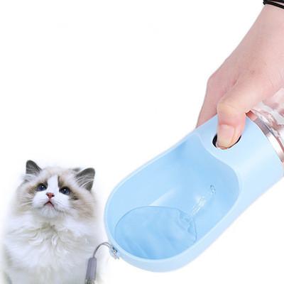 China Non-automatic Outdoor Travel Pet Water Bottle 380ml Portable Dog Water Bottle For Portable Dog Walking for sale