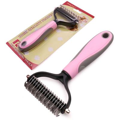 China 2021 New Release Viable Pet Grooming Success Amazon Amazon Tool Cleaning Pet Comb Open Knot Hair Removal Dog Hair Remover Comb for sale